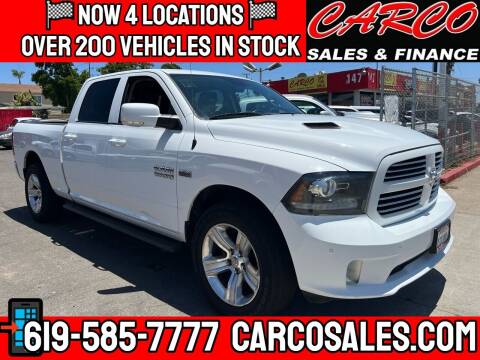 2014 RAM Ram Pickup 1500 for sale at CARCO SALES & FINANCE #3 in Chula Vista CA