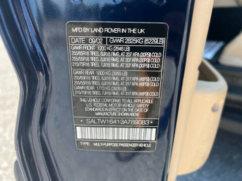 2003 Land Rover Discovery SE