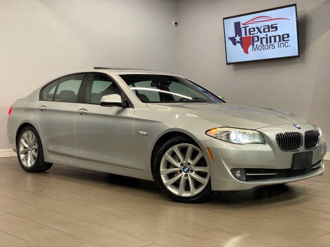 2012 BMW 5 Series for sale at Texas Prime Motors in Houston TX