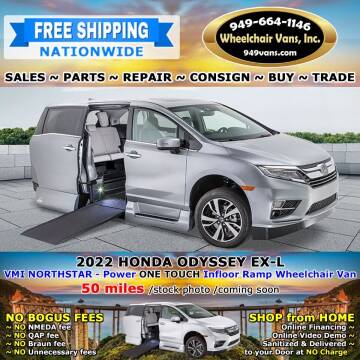 2022 Honda Odyssey for sale at Wheelchair Vans Inc - New and Used in Laguna Hills CA