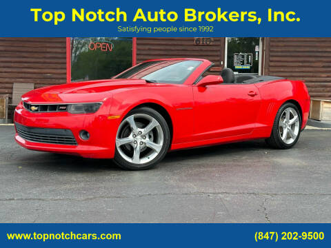 2014 Chevrolet Camaro for sale at Top Notch Auto Brokers, Inc. in McHenry IL