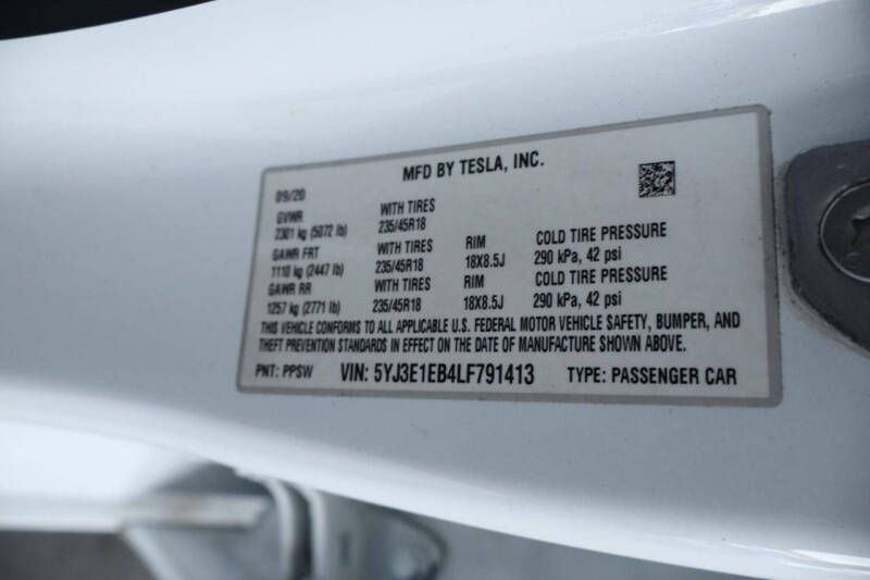 2020 Tesla Model 3 Long Range