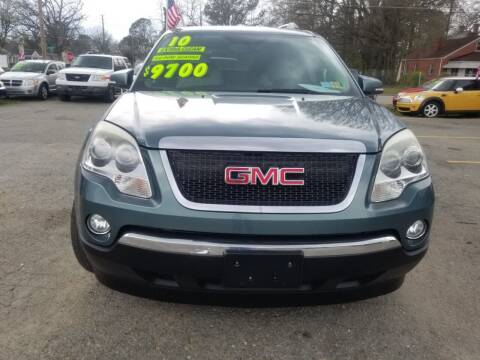 2010 GMC Acadia for sale at Superior Auto in Selma NC