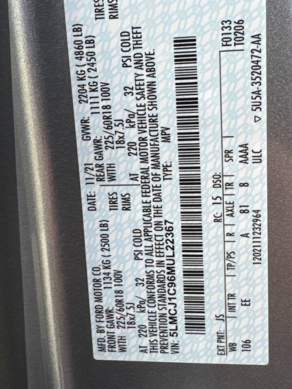 2021 Lincoln Corsair Standard