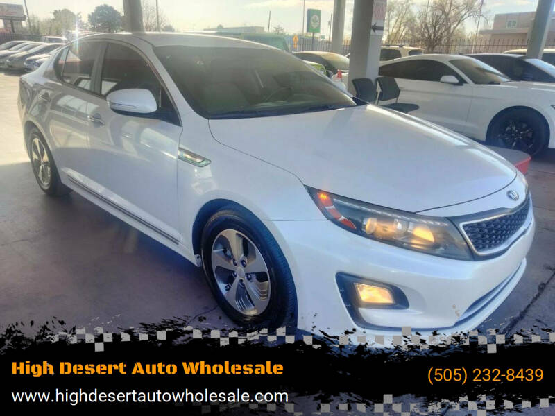 2014 Kia Optima Hybrid for sale at High Desert Auto Wholesale in Albuquerque NM
