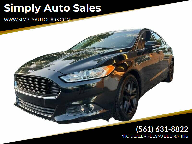 2014 Ford Fusion for sale at Simply Auto Sales in Palm Beach Gardens FL