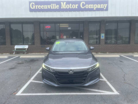 2019 Honda Accord for sale at Greenville Motor Company in Greenville NC