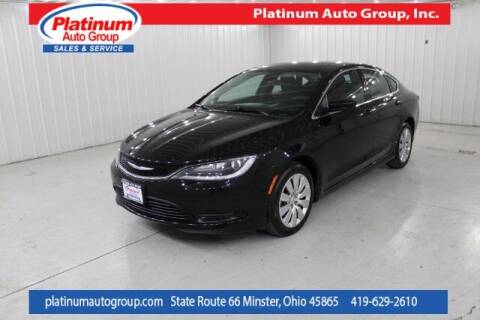 2015 Chrysler 200 for sale at Platinum Auto Group Inc. in Minster OH