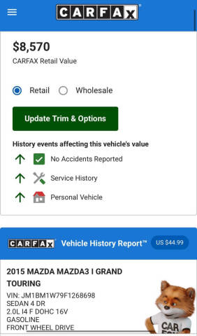 2015 Mazda MAZDA3 i Grand Touring