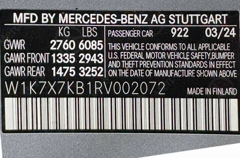 2024 Mercedes-Benz AMG GT 63 S E Performance