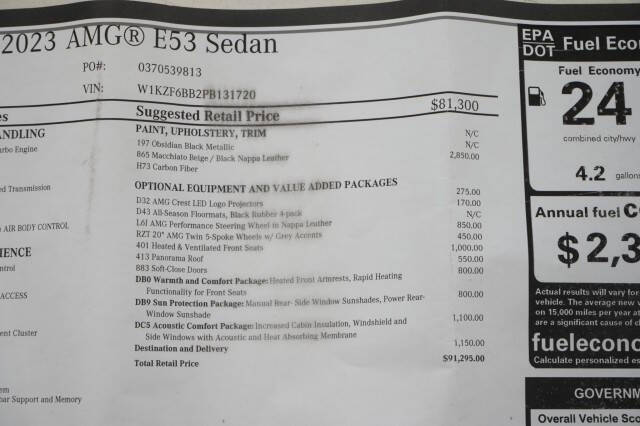 2023 Mercedes-Benz E-Class AMG E 53
