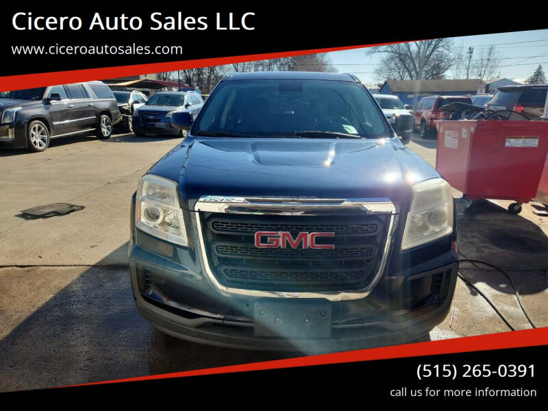 2016 GMC Terrain for sale at Cicero Auto Sales LLC in Des Moines IA
