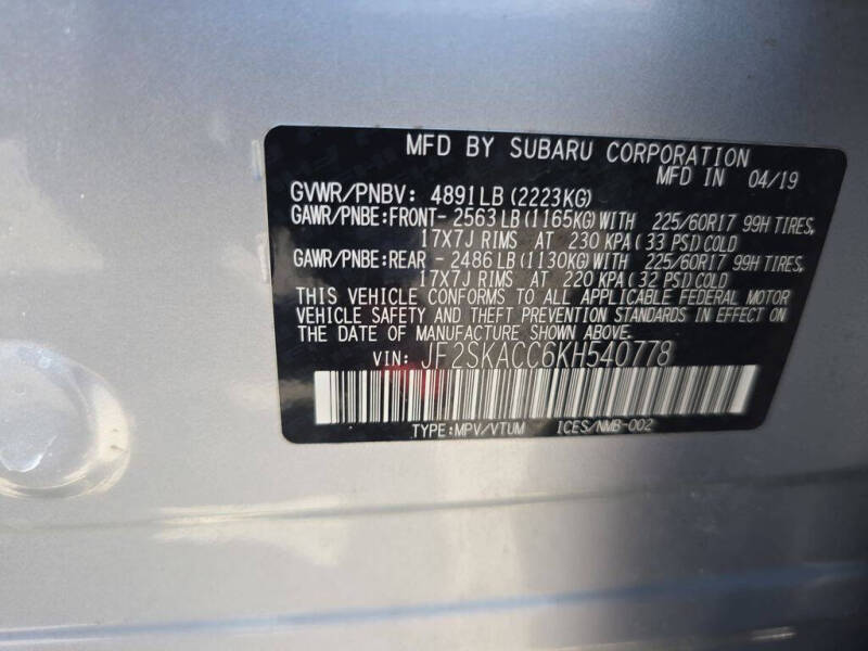 2019 Subaru Forester