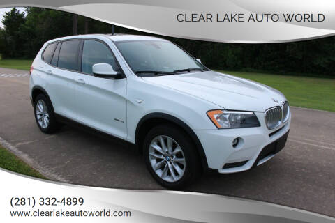 2014 BMW X3 for sale at Clear Lake Auto World in League City TX