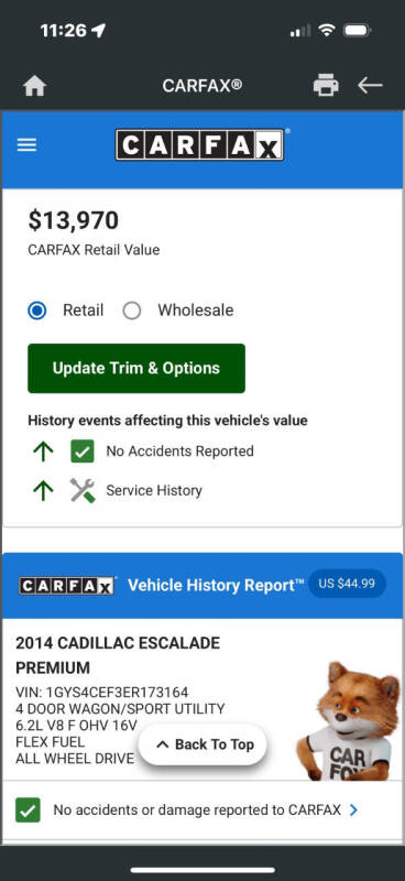 2014 Cadillac Escalade Premium