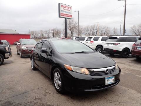 2012 Honda Civic for sale at Marty's Auto Sales in Savage MN