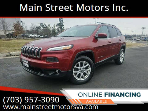 2015 Jeep Cherokee for sale at Main Street Motors Inc. in Chantilly VA