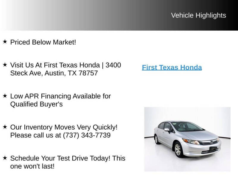 2012 Honda Civic LX