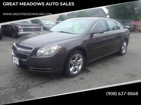 2010 Chevrolet Malibu for sale at GREAT MEADOWS AUTO SALES in Great Meadows NJ