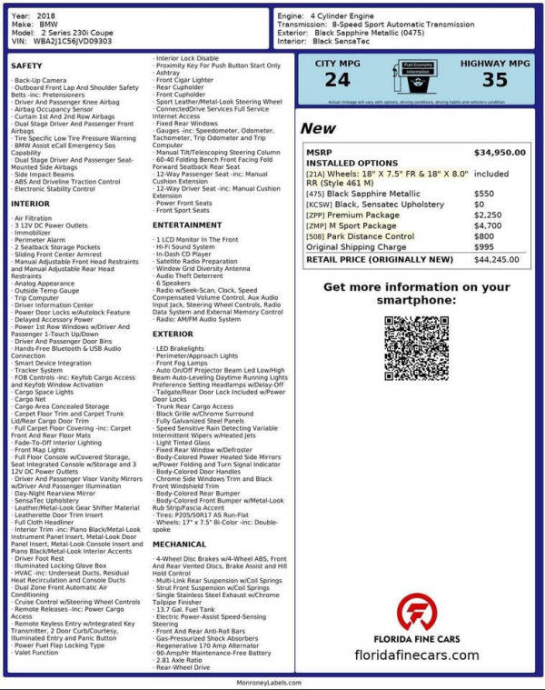 2018 BMW 2 Series 230i