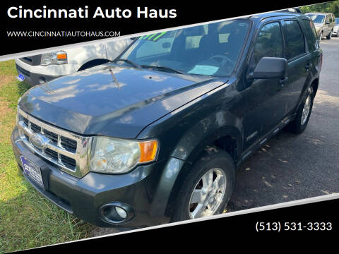 2008 Ford Escape for sale at Cincinnati Auto Haus in Cincinnati OH