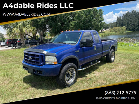 2003 Ford F-250 Super Duty for sale at A4dable Rides LLC in Haines City FL