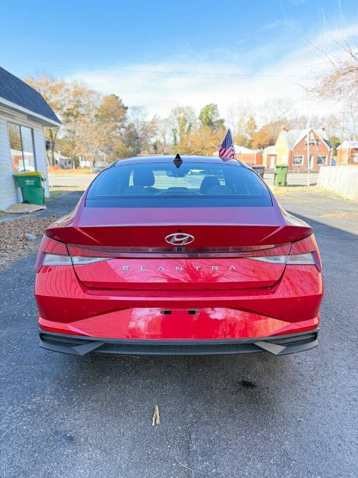 2021 Hyundai ELANTRA for sale at Joes Blvd Auto Sales in Hopewell, VA