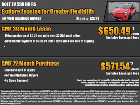 2027 Chevrolet Bolt RS