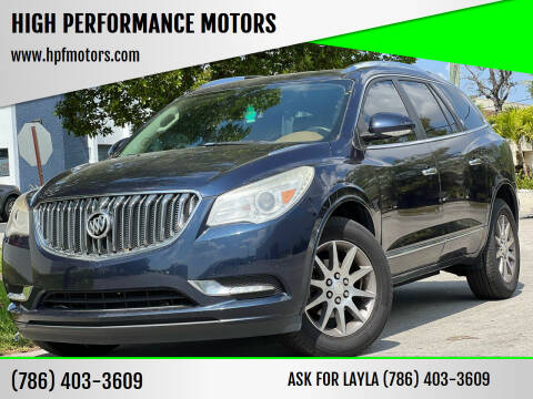 2015 Buick Enclave for sale at HIGH PERFORMANCE MOTORS in Hollywood FL