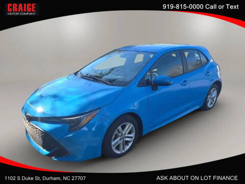 2020 Toyota Corolla Hatchback