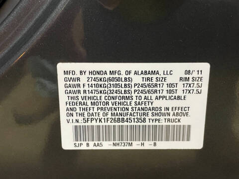 2011 Honda Ridgeline RT