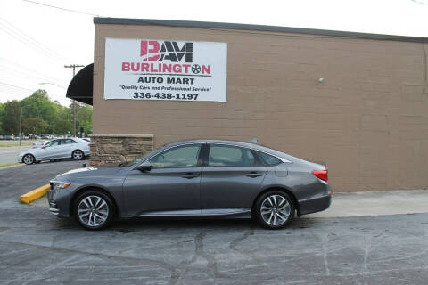 2018 Honda Accord Hybrid for sale at Burlington Auto Mart in Burlington NC