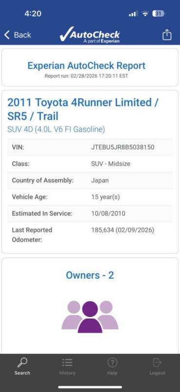 2011 Toyota 4Runner SR5