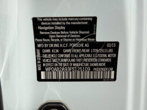 2015 Porsche 911 Carrera 4S
