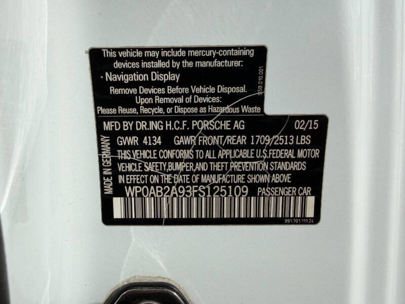 2015 Porsche 911 Carrera 4S