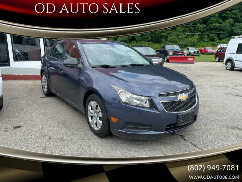 2013 Chevrolet Cruze for sale at OD AUTO SALES in Pownal VT