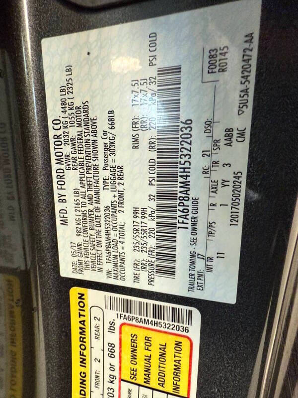 2017 Ford Mustang V6