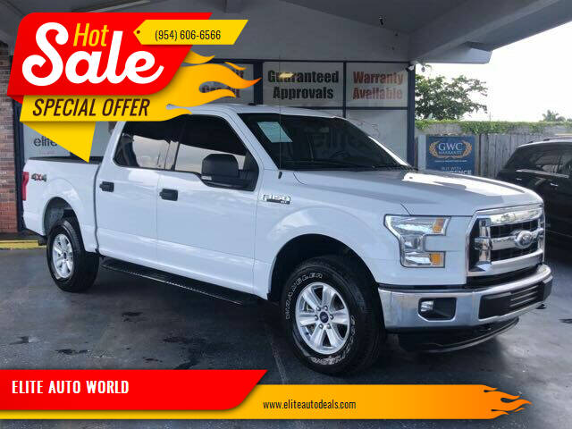 2015 Ford F-150 for sale at ELITE AUTO WORLD in Fort Lauderdale FL