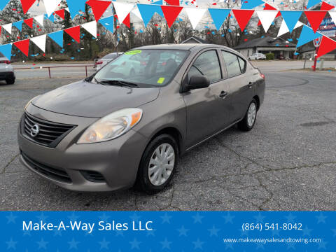 2014 Nissan Versa for sale at Make-A-Way Sales LLC in Spartanburg SC