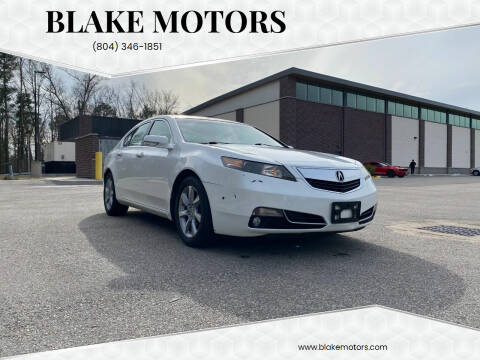 2012 Acura TL for sale at Blake Motors in Henrico VA