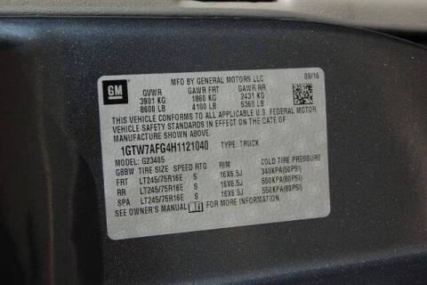 2017 GMC Savana 2500