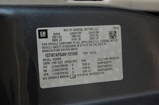 2017 GMC Savana 2500