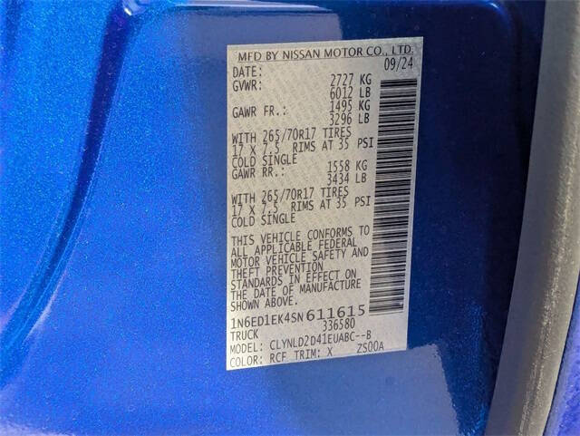 2025 Nissan Frontier PRO-4X