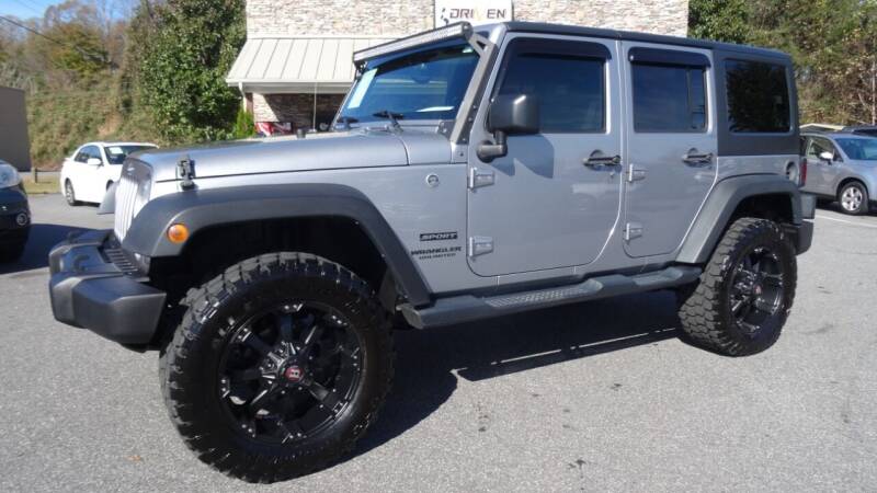 2016 Jeep Wrangler Unlimited for sale at Driven Pre-Owned in Lenoir NC