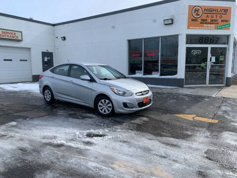 2017 Hyundai Accent for sale at HIGHLINE AUTO LLC in Kenosha WI