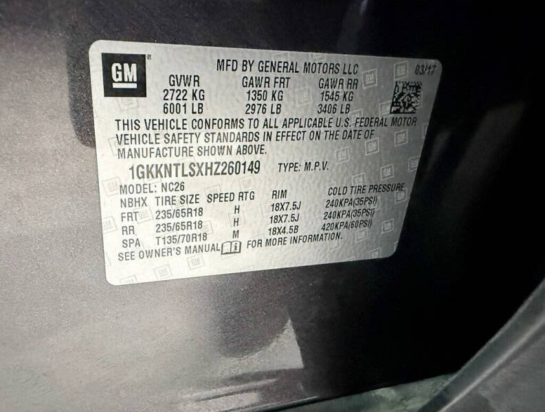 2017 GMC Acadia SLE-2