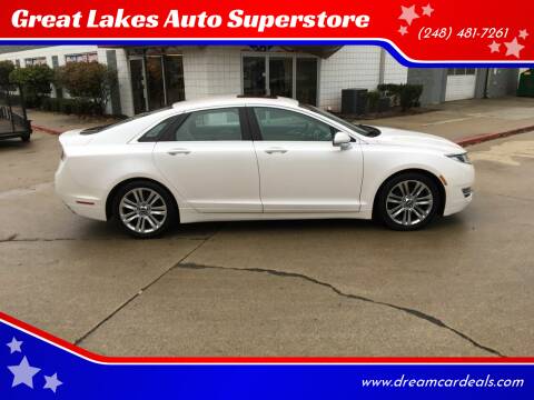 2016 Lincoln MKZ for sale at Great Lakes Auto Superstore in Waterford Township MI