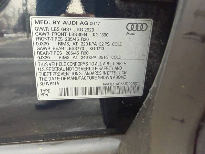 2018 Audi Q7 2.0T quattro Premium Plus