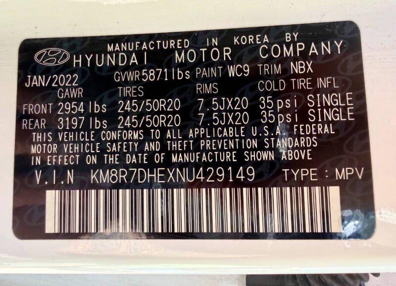 2022 Hyundai Palisade Calligraphy