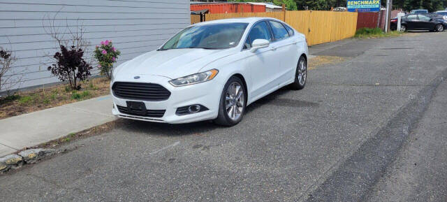 2015 Ford Fusion for sale at BENCHMARK AUTO SALES in Parkland, WA